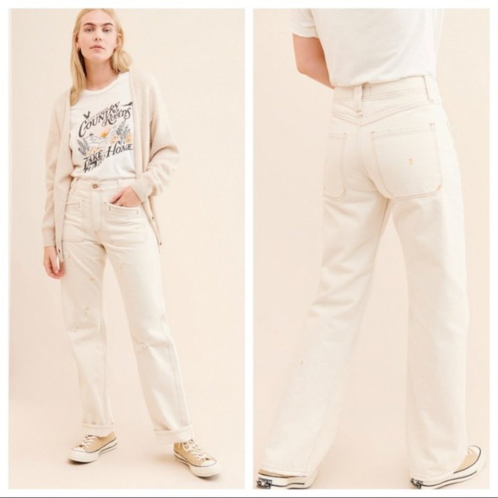 Free People Go Easy Button Fly Bootcut In Oak